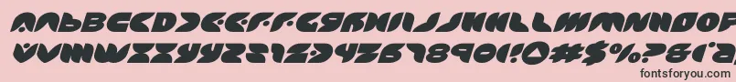 puffangelexpandital-Schriftart – Schwarze Schriften auf rosa Hintergrund