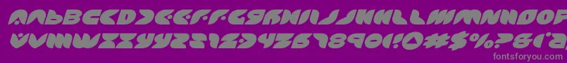 Police puffangelexpandital – polices grises sur fond violet