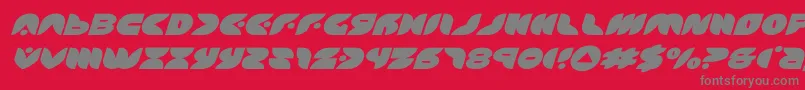 Шрифт puffangelexpandital – серые шрифты на красном фоне