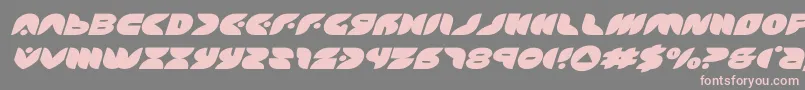 puffangelexpandital Font – Pink Fonts on Gray Background