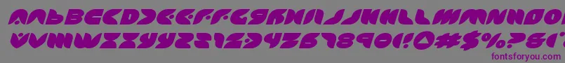puffangelexpandital Font – Purple Fonts on Gray Background