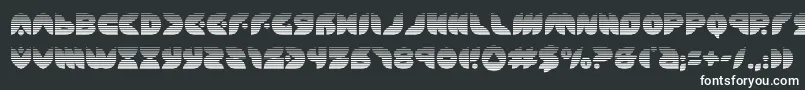 puffangelgrad-fontti – valkoiset fontit mustalla taustalla