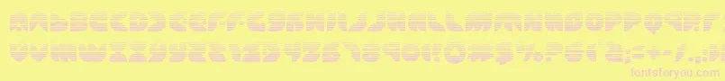 puffangelgrad Font – Pink Fonts on Yellow Background