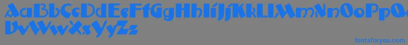 Anatolefrance Font – Blue Fonts on Gray Background