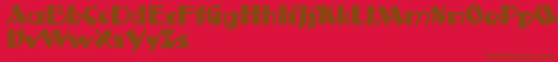 Anatolefrance Font – Brown Fonts on Red Background