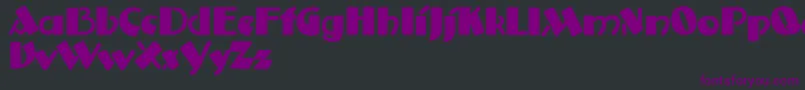 Czcionka Anatolefrance – fioletowe czcionki na czarnym tle