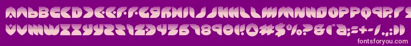 puffangelhalf Font – Pink Fonts on Purple Background