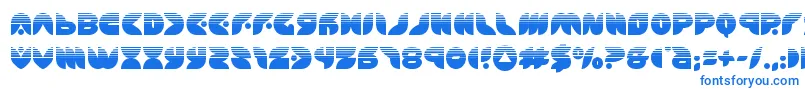 Шрифт puffangelhalf – синие шрифты