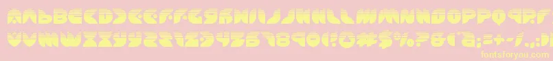 puffangelhalf Font – Yellow Fonts on Pink Background