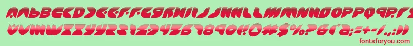 puffangelhalfital Font – Red Fonts on Green Background