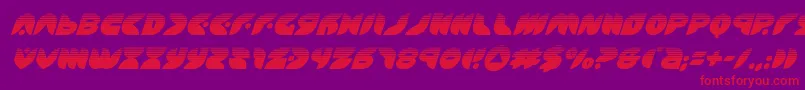 puffangelhalfital Font – Red Fonts on Purple Background