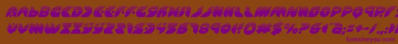 Шрифт puffangelhalfital – фиолетовые шрифты на коричневом фоне