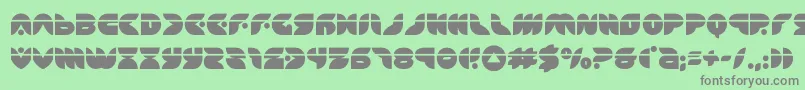 puffangellaser Font – Gray Fonts on Green Background