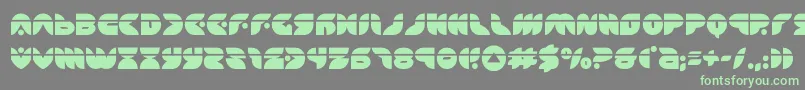 puffangellaser Font – Green Fonts on Gray Background