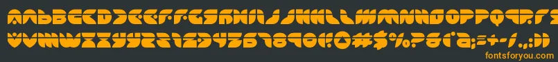 puffangellaser Font – Orange Fonts on Black Background