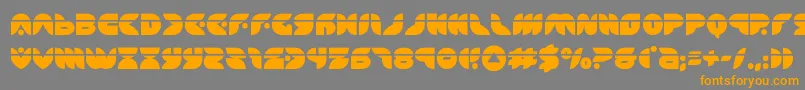 puffangellaser Font – Orange Fonts on Gray Background