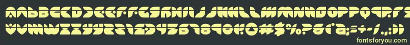 puffangellaser Font – Yellow Fonts on Black Background