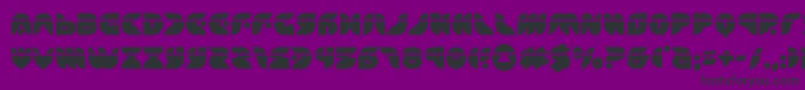 puffangellaser Font – Black Fonts on Purple Background