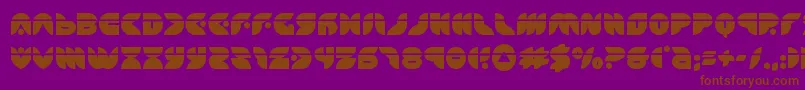 puffangellaser Font – Brown Fonts on Purple Background