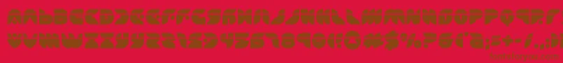 Police puffangellaser – polices brunes sur fond rouge