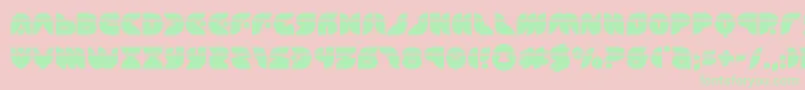 puffangellaser Font – Green Fonts on Pink Background