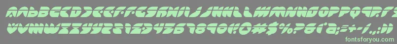 puffangellaserital Font – Green Fonts on Gray Background