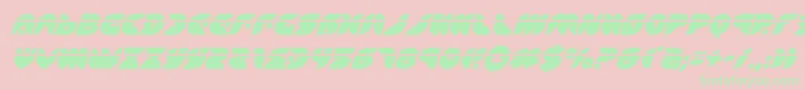 puffangellaserital Font – Green Fonts on Pink Background