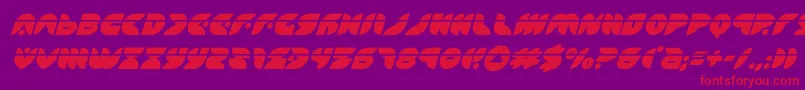 puffangellaserital Font – Red Fonts on Purple Background