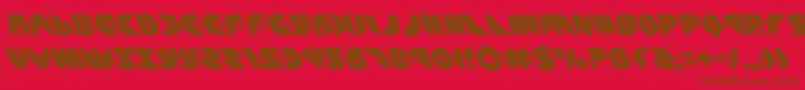 puffangelleft Font – Brown Fonts on Red Background