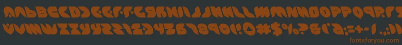 Weitere Informationen zur puffangelleft-Schriftart puffangelleft-Schriftart – Braune Schriften auf schwarzem Hintergrund