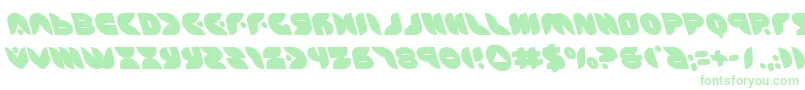 Czcionka puffangelleft – zielone czcionki