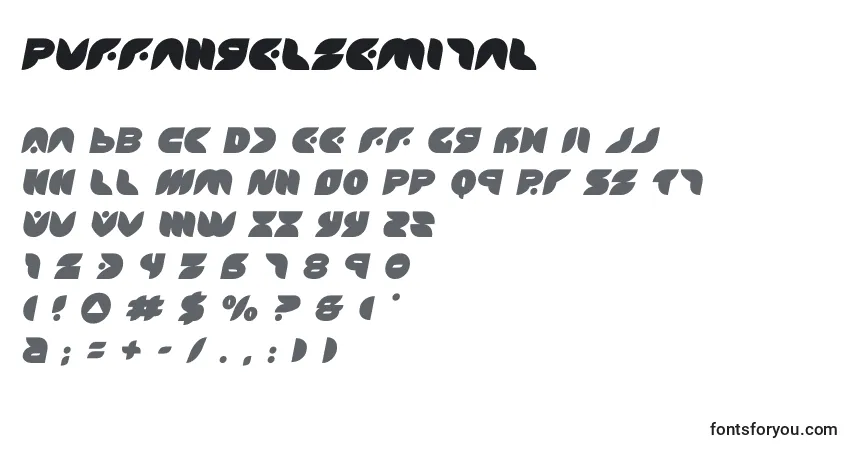 Schriftart Puffangelsemital (137473) – Alphabet, Zahlen, spezielle Symbole