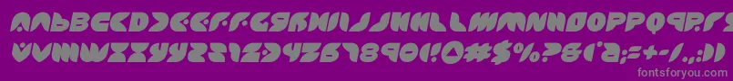 puffangelsemital Font – Gray Fonts on Purple Background