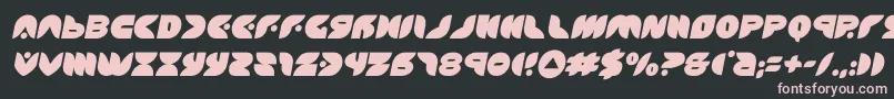 puffangelsemital Font – Pink Fonts on Black Background