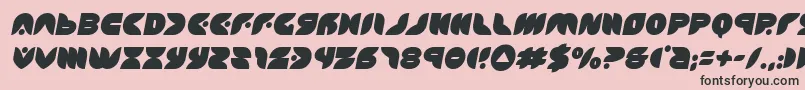 puffangelsemital Font – Black Fonts on Pink Background