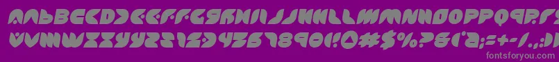 puffangelsemital-fontti – harmaat kirjasimet violetilla taustalla