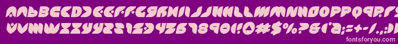 puffangelsemital Font – Pink Fonts on Purple Background