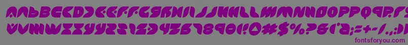 puffangelsemital-Schriftart – Violette Schriften auf grauem Hintergrund