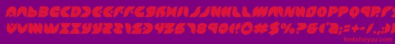 puffangelsemital Font – Red Fonts on Purple Background