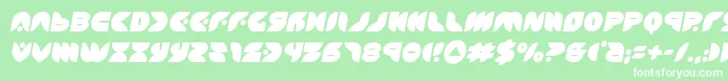 puffangelsemital Font – White Fonts on Green Background