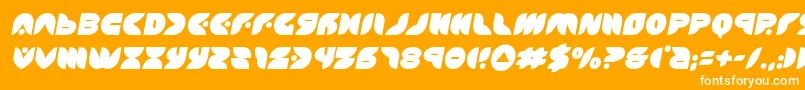 puffangelsemital Font – White Fonts on Orange Background