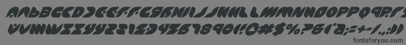 puffangelsuperital Font – Black Fonts on Gray Background