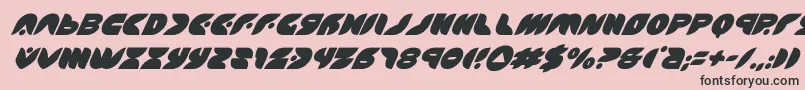 puffangelsuperital Font – Black Fonts on Pink Background