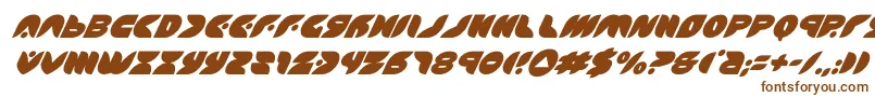 Шрифт puffangelsuperital – коричневые шрифты на белом фоне