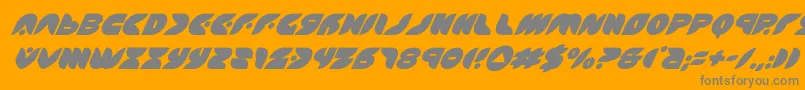 Шрифт puffangelsuperital – серые шрифты на оранжевом фоне