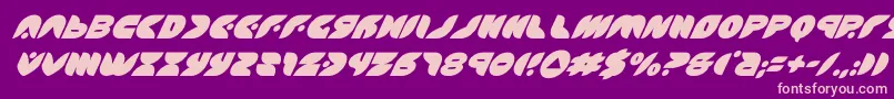 puffangelsuperital Font – Pink Fonts on Purple Background