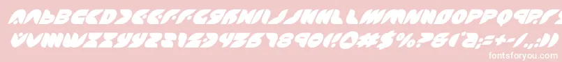 puffangelsuperital Font – White Fonts on Pink Background