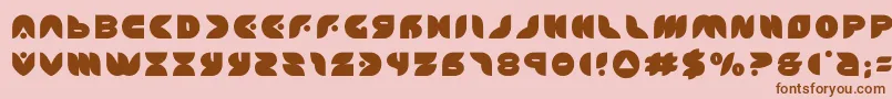 puffangeltitle Font – Brown Fonts on Pink Background