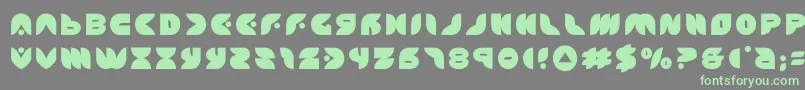 puffangeltitle Font – Green Fonts on Gray Background