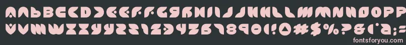 puffangeltitle Font – Pink Fonts on Black Background